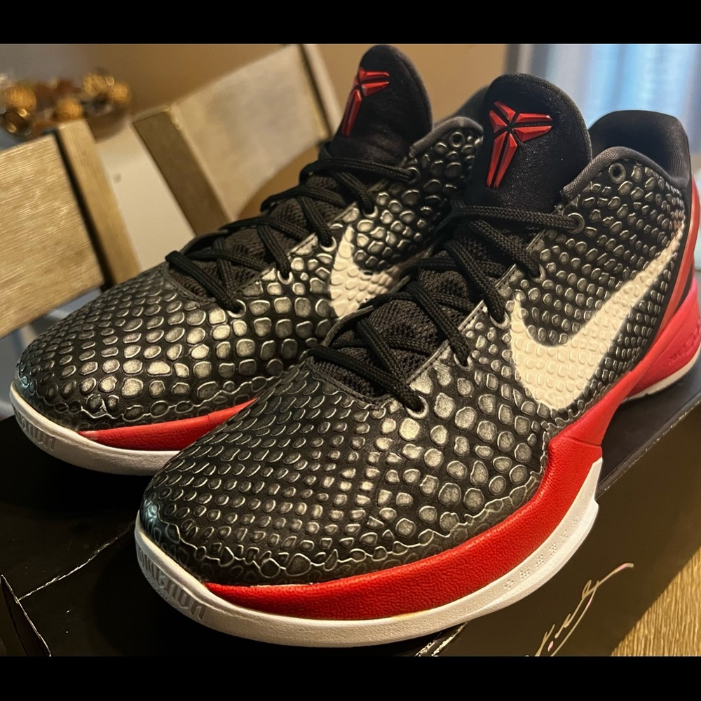 ❌SOLD❌NIKE ZOOM KOBE 6 'BRED'| SIZE 10 | 429659 001 | black/white/varsity red